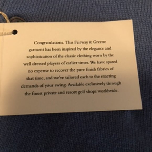 New with tags  Fairway & Greene 100% Cashmere Polo Sweater  XL - Picture 8 of 10